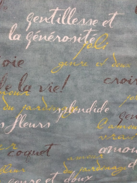 Turquoise Blue Modern Upholstery fabric by the yard/ Waverly French