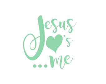 Jesus Loves Me Wall Art. Childrens Decor. Jesus Loves Me This