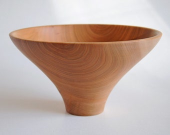 Cherry wooden bowl,handmade made woodturned.