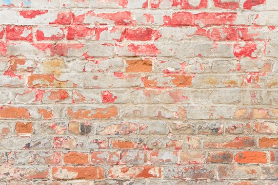 Old Rustic Brick Wall Photo Background Shabby Peeling Old Rustic Brick Wall Photo Background Shabby Peeling