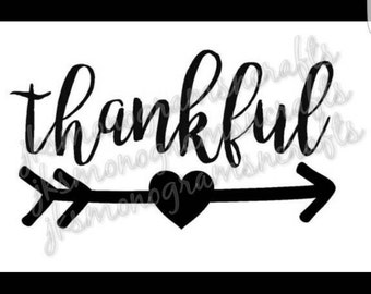 Thankful arrow svg cut file