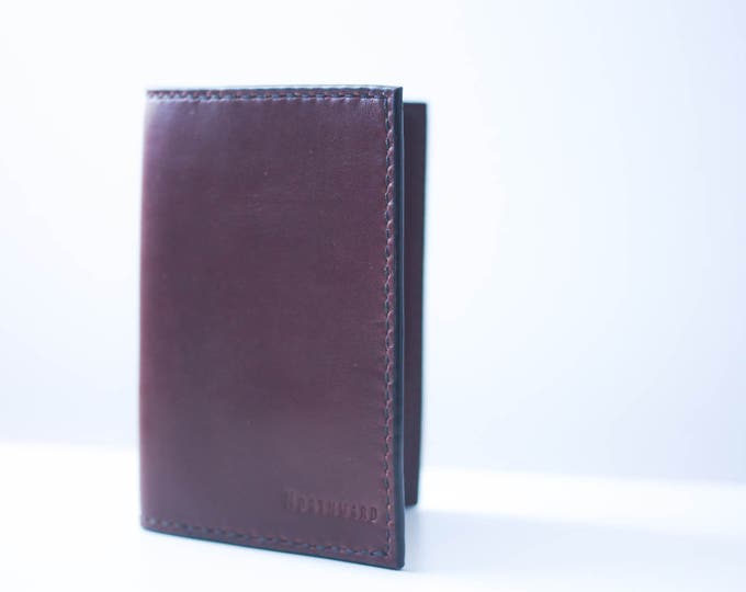 Horween Leather Passport Case/Leather Passport Holder/Passport Keeper/Leather Passport Cover/Document Holder