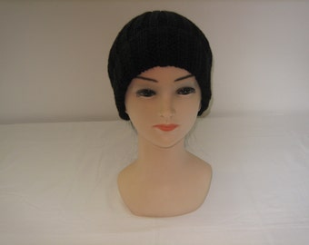 Beanie man woman wool alpaca and silk
