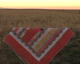 Sweetly Scalloped Quilt Kit by Carried Away Quilting With Sundrops Fabric by Coriander Quilts
