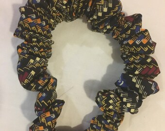 Chouchou taille XL tissu africain wax pour dreadlocks cheveux afri rasta ethnique