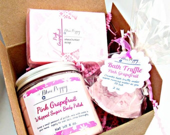 Bath Gift Set, Bath & Body Gift, Soap Sugar Scrub Bath Truffle, Bath Gift Basket, Gift Exchange, Coworker Gift, Gift for Her, Gift for Wife