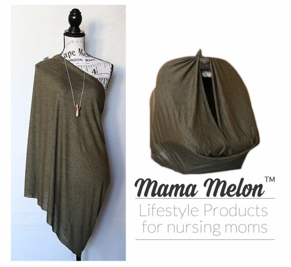 Free Shipping Moos Green Nursing Cover Nursing Infinity Scarf