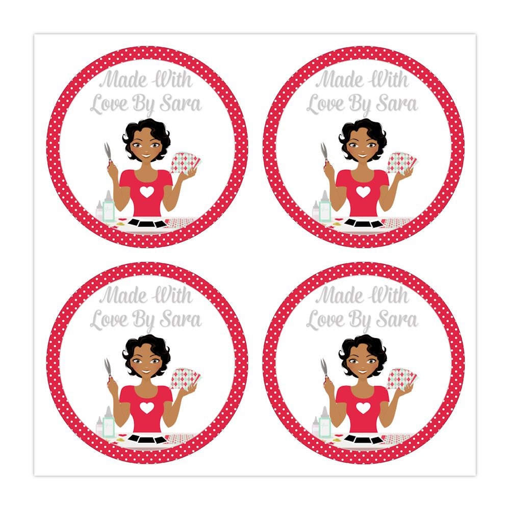 scrapbook stickers made with love labels packaging stickers