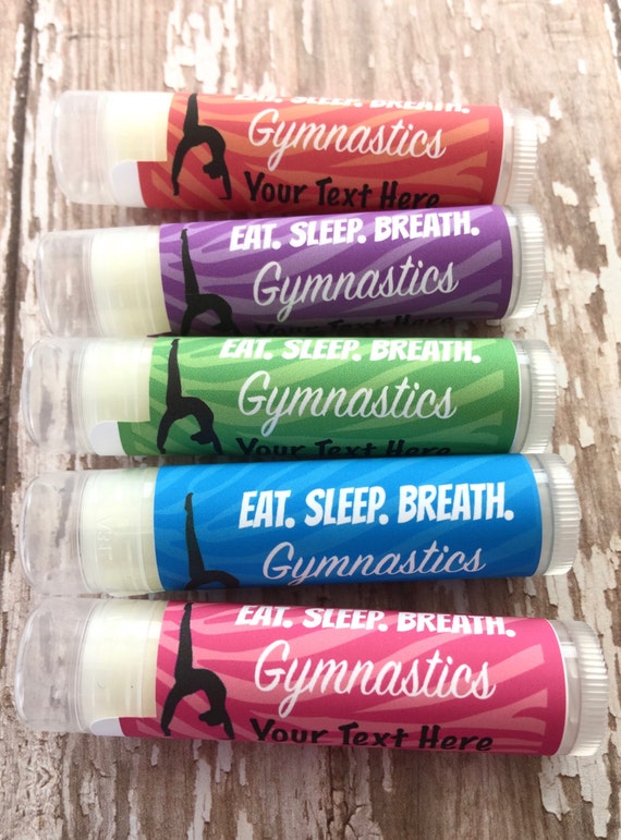 Gymnastics Lip Balm Party by TwistyTurtle on Etsy