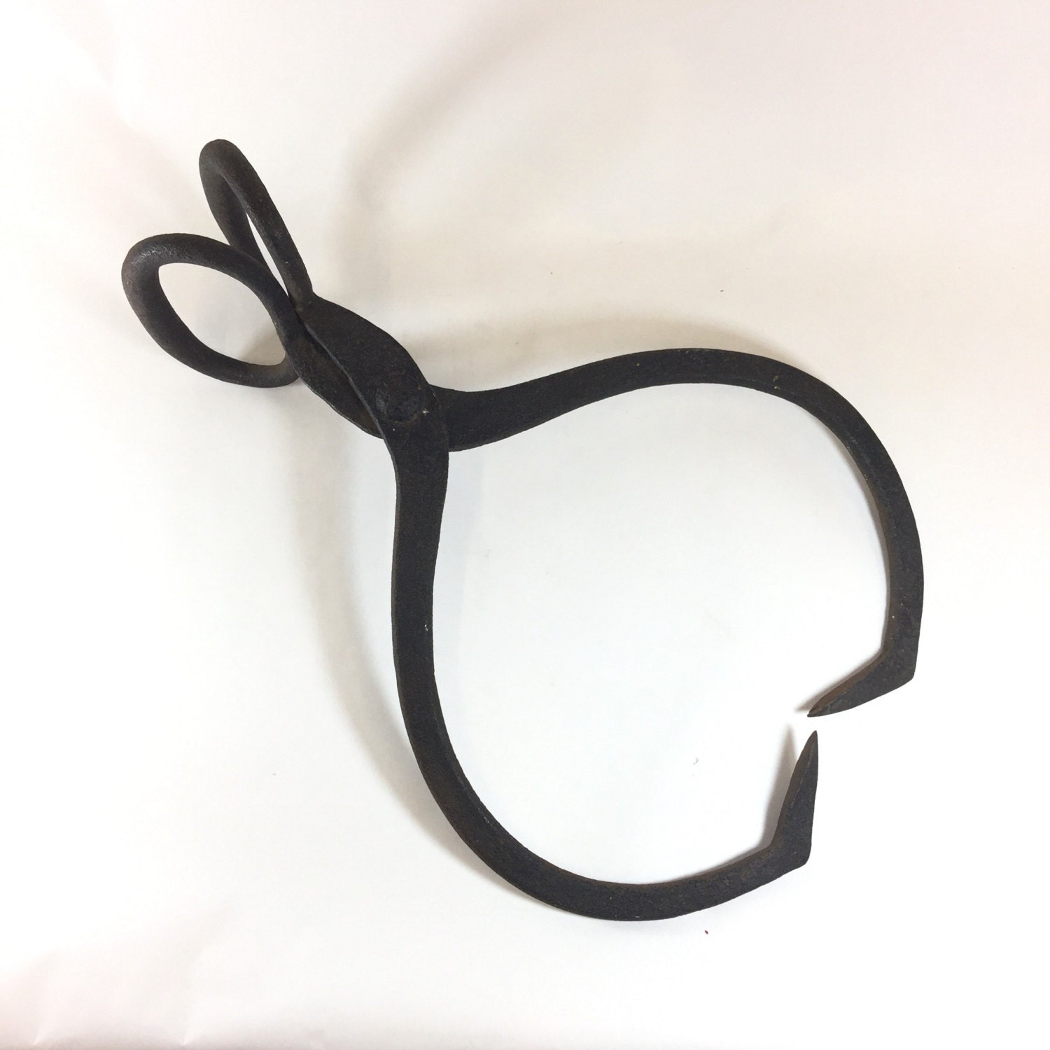 Primitive Block Ice Tongs Vintage Cast Iron Tongs Rustic