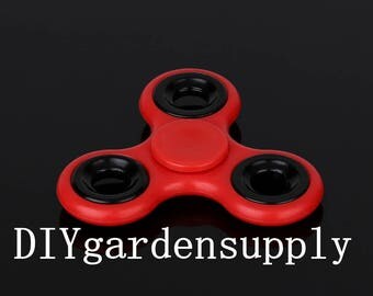 2pcs Red Fidget Hand Spinner Stress Relief Bar Tri-Spinner Toy finger spinner Children Adult Office game desk top boredom buster gift
