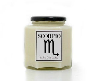 Scorpio Candle, Star Sign Candle, Horoscope Candle, Scorpio Zodiac Candle, Star Sign Gift, Zodiac Gift, Scorpio Gift, Star Sign Candle