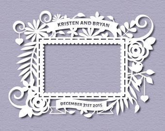 Wedding Paper Cut Template Paper cut Templates PDF