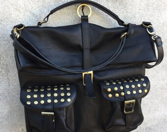 BACKPACK LEATHER BAG made in italy