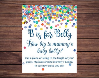 Measure belly game | Etsy