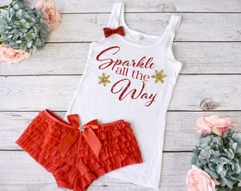 Sparkle all the Way. Christmas Lingerie. Christmas Pajamas. Christmas Outfit. Adult Christmas Pajamas. Sexy Christmas Outfit. Gifts for Her.