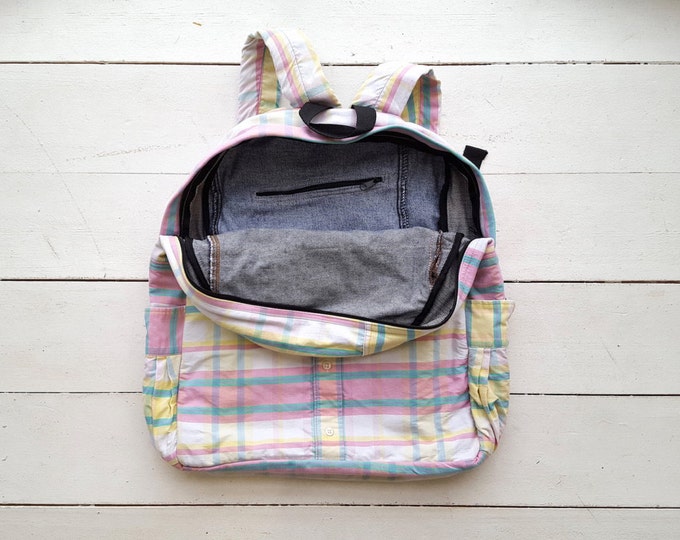 Designer backpack, festival backpack, cotton backpack, recycled backpack, messenger backpack, fashion backpack, cool backpack, 90s backpack