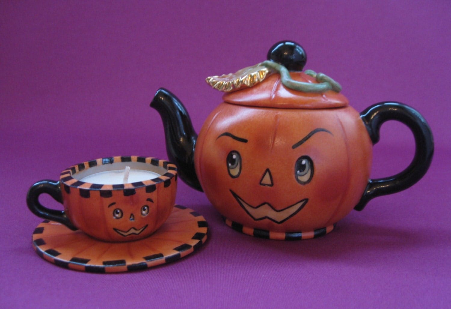 Halloween Tea Set Allyson Nagel A.N. Original Porcelain