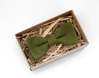 Green bow tie | Etsy