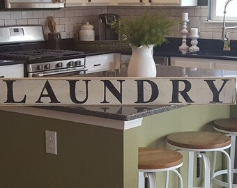Laundry Sign, Laundry Room Decor, Laundromat, Hand Painted Sign, Wood Sign, Rustic Sign, Distressed Sign, Farmhouse Decor