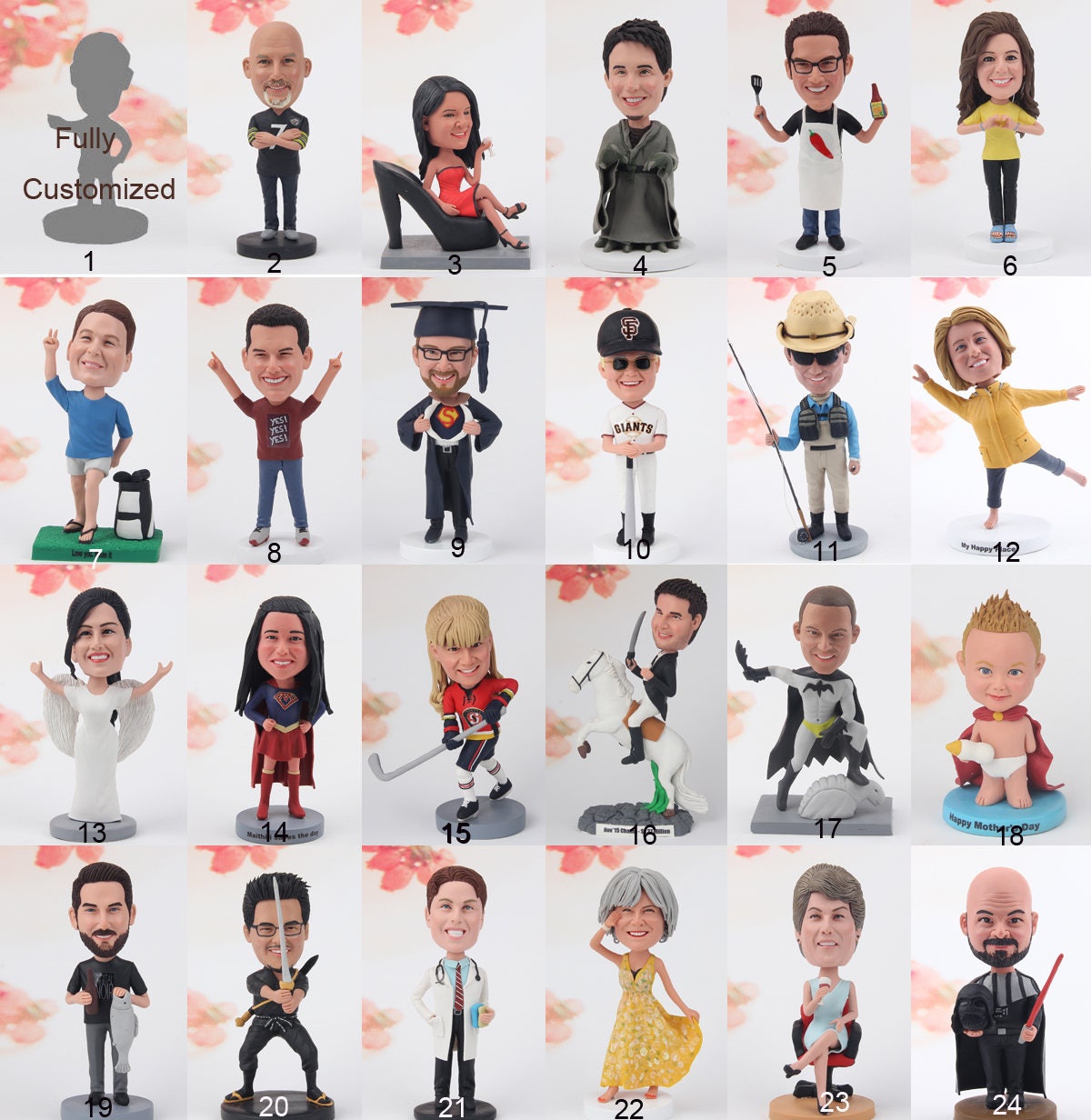 Custom bobblehead based on your photos and ideas Personalized