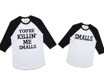 You're Killin' Me Smalls Raglan License Approved