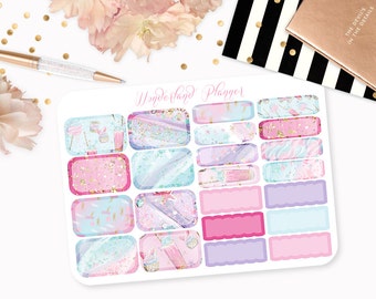 Sweet Treats - Cotton Candy Cupcakes Themed Planner Stickers // Half Box Designs // Perfect for Erin Condren Vertical Life Planner