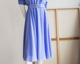 Chiffon Dress |Lilac Chiffon Dress | Bridesmaid Dress| Summer Dress | Purple Summer Dress | Lilac Summer Dress| Garden Party Dress|