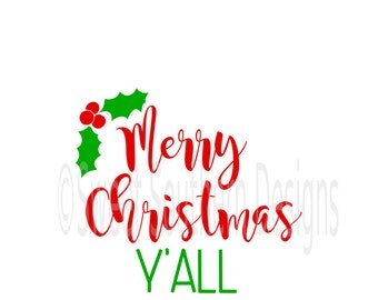 Download Merry christmas yall svg | Etsy