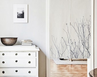 Japanese Noren Doorway Curtain / Tapestry with Sky Tree
