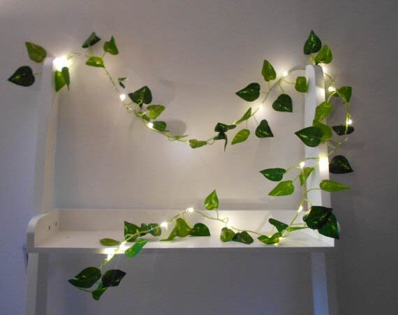 Ivy Leaf Fairy Lights / String Lights / Lit Garland 2m 20