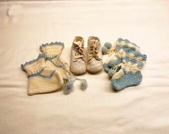 Vintage 1950's Baby Shoes & Booties