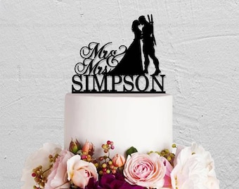 Wedding Cake Topper,DeadPool Cake Topper,DeadPool Groom Topper,Custom Cake Topper,Mr And Mrs Cake Topper,Groom And Bride Topper