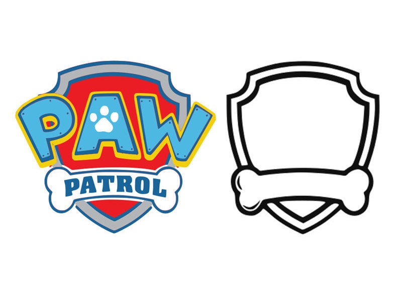 paw patrol outline svg