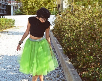 Green Woman Tutu, Adult Tulle Skirt, Women Tutu Skirt, Engagment Tulle Skirt, Bridemaid Skirt, Flowergirl Tulle Skirt, Bachelorrete Party