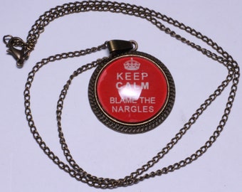Keep Calm and Blame the Nargles Necklace or Keychain Luna Lovegood