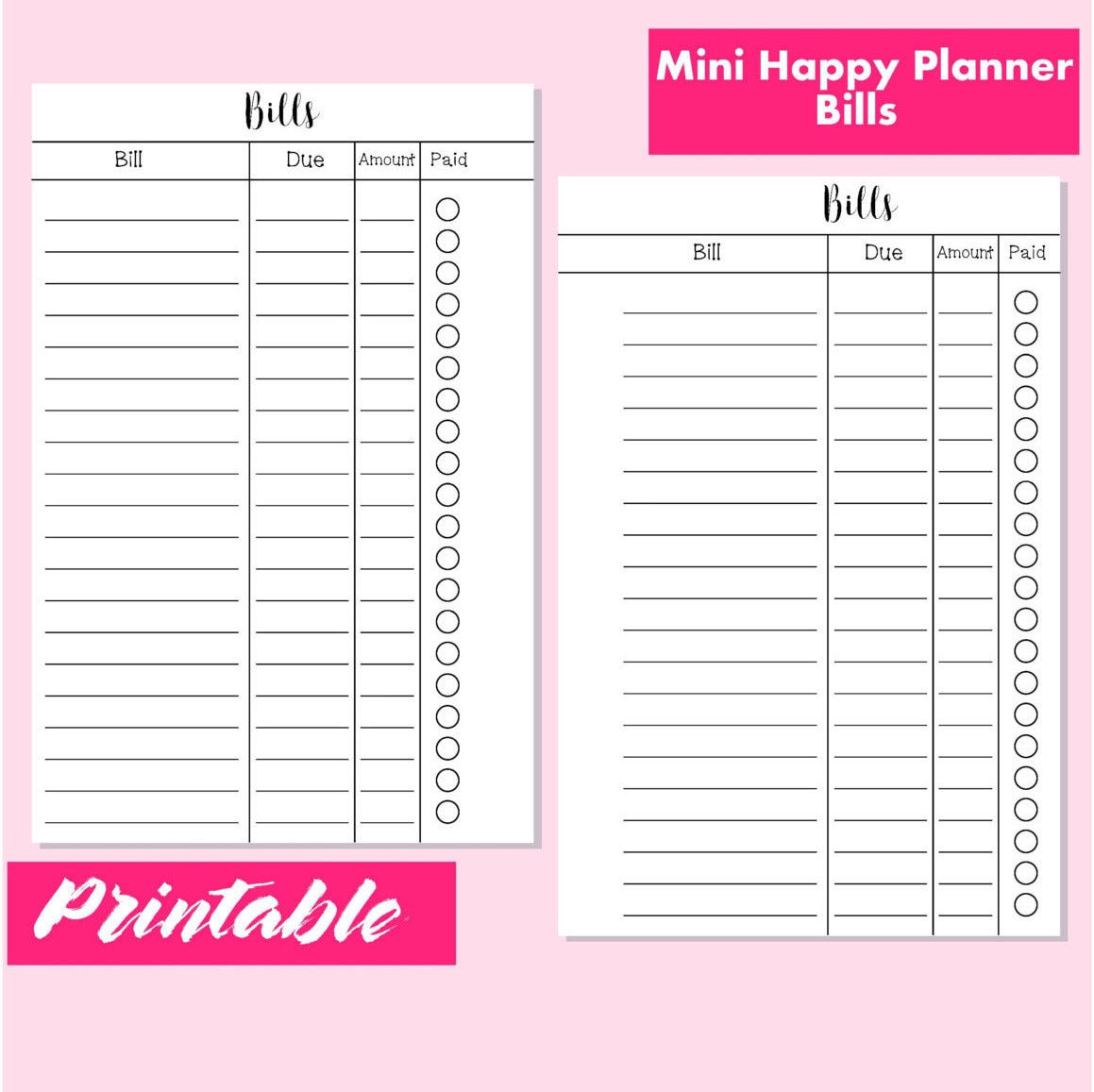 Universal image pertaining to free mini happy planner printable inserts Terrible image throughout free mini happy planner printable inserts