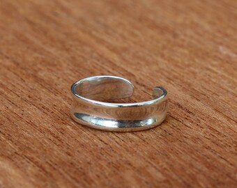 Sterling Silver Toe Ring, Toe Ring, Adjustable Silver Toe Ring, Simple Toe Ring, Sterling Silver Ring, Sterling Silver Jewellery, JT0002