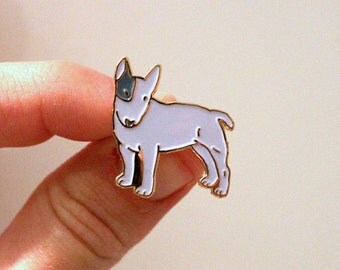 Bull Terrier Enamel Lapel Pin