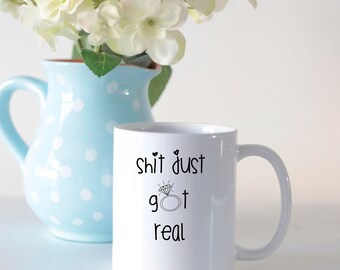 Engagement mug, engagement gift for her, wedding mug, wedding gift, swearing mug, funny engagement mug, funny mug