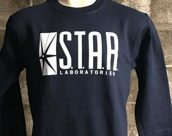 Star Labs Sweatshirt - S.T.A.R. Laboratories Sweater Sweatshirt Pullover - Flash - UNISEX - Ships Fast