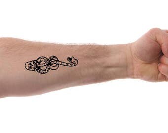 Harry Potter - Dark Mark, Temporary Tattoo, Harry Potter Gift, Harry Potter Tattoo, Hogwarts, Fake Tattoo, Gift, Harry Potter Party, Wizard