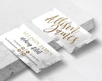Marble and Gold Business Card