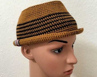 Trilby hat size 54cm rust/black