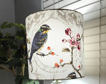 Modern Farmhouse Bird Drum Lampshade
