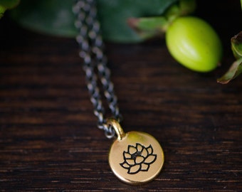 lotus . a soul mantra necklace