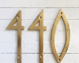 Modern House Numbers, Mid Century Modern Iron Decor, Cast Iron Numbers, Modern Style House Numbers, Wedding Numbers