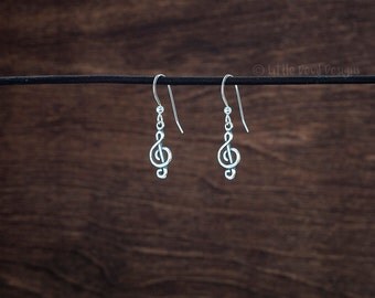 Items similar to Music Note Hair Clip Set on Etsy
