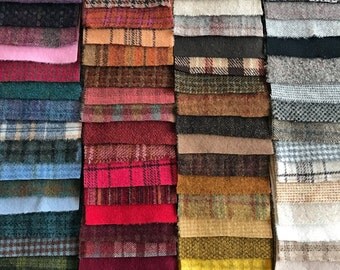 Charm Pack for Wool Applique - Hand Dyed Felted Wool Collection - Charm23