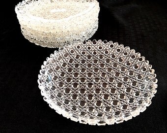 Brilliant Cut Glass Plate Crystal Plates Cut Glass Dish Crystal Salad Plates Glass Dessert Plate Formal Table Setting
